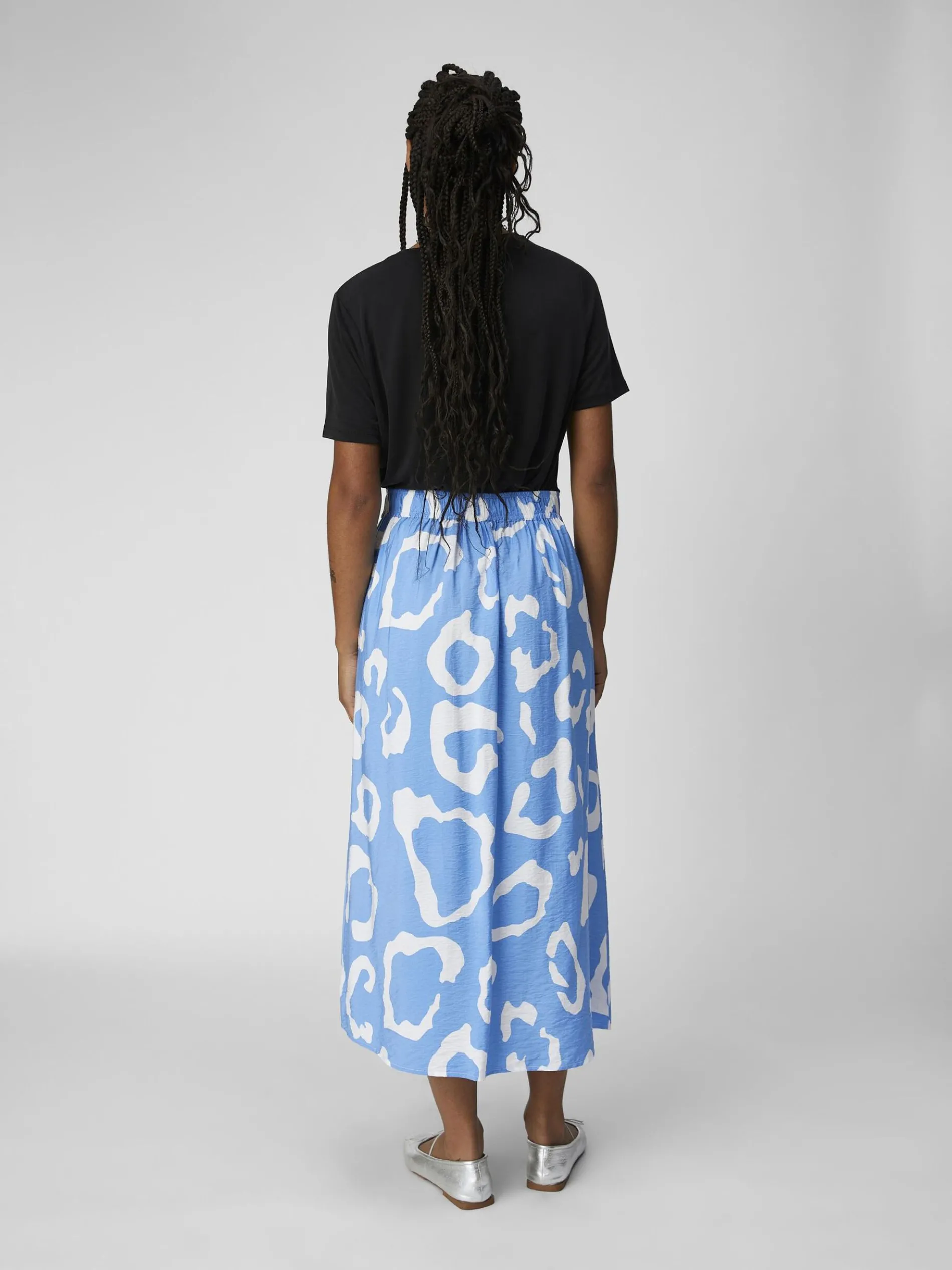 BEDRUKT MIDDELLANGE ROK