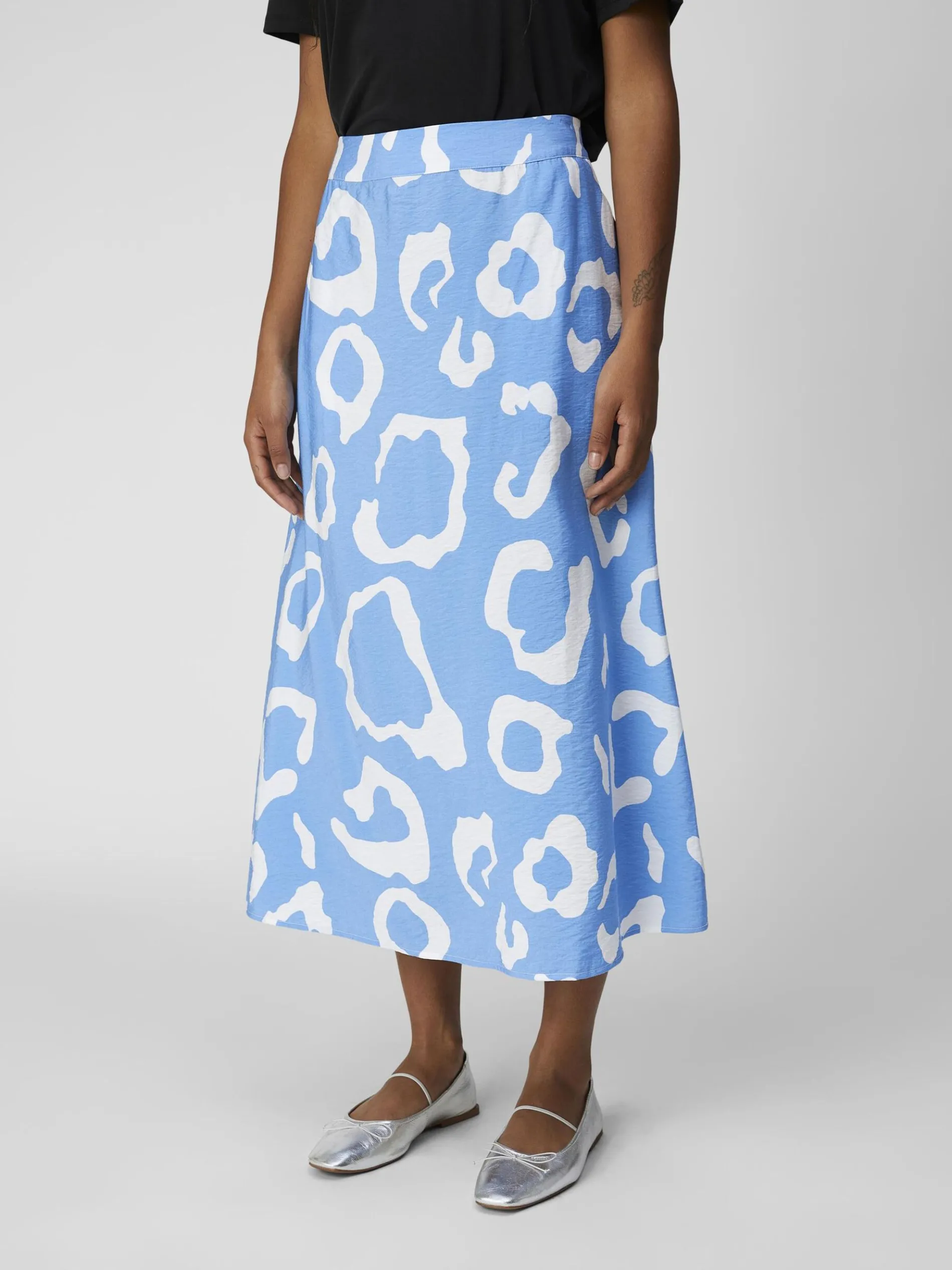 BEDRUKT MIDDELLANGE ROK