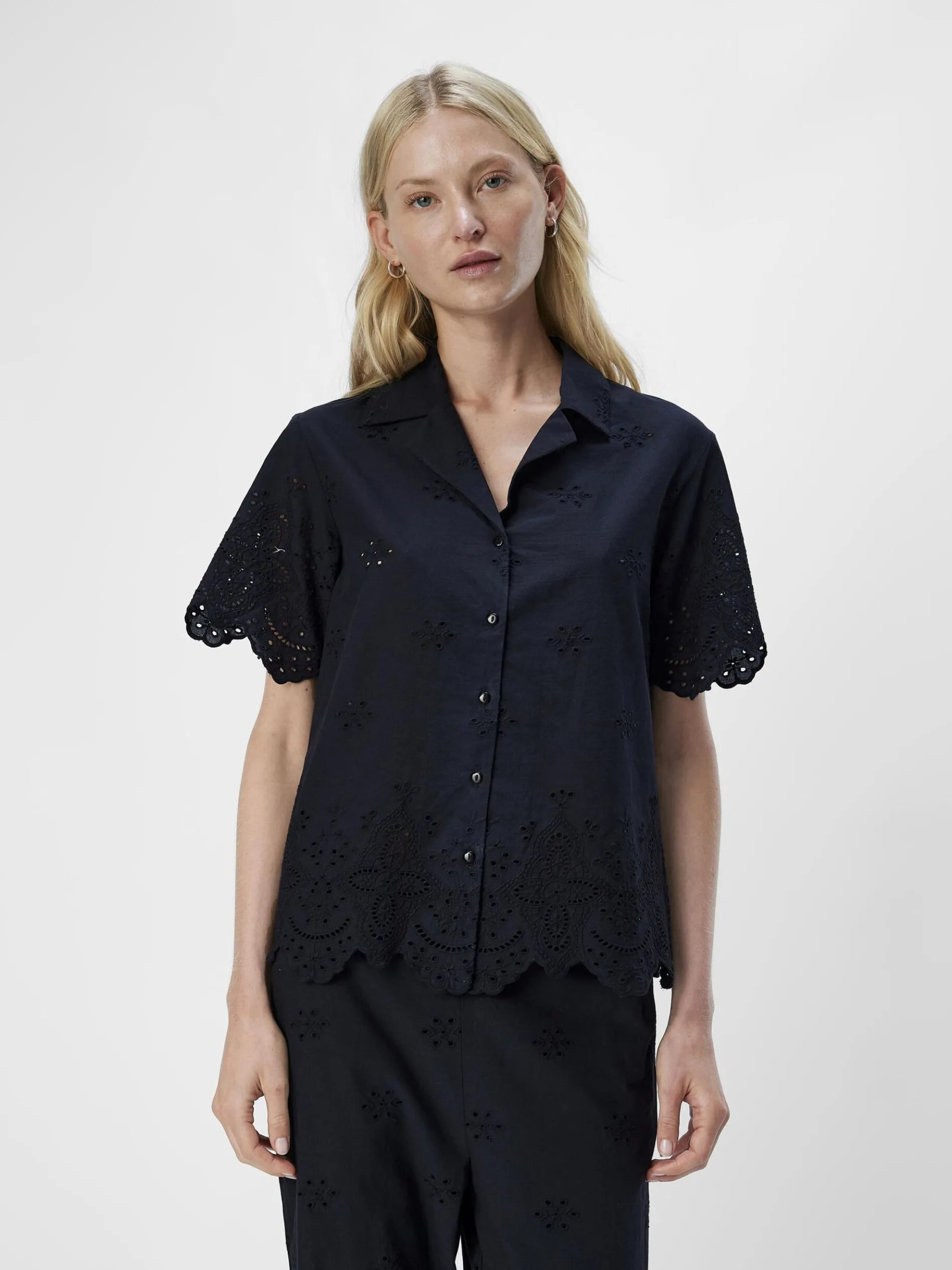 BRODERIE ANGLAISE OVERHEMD