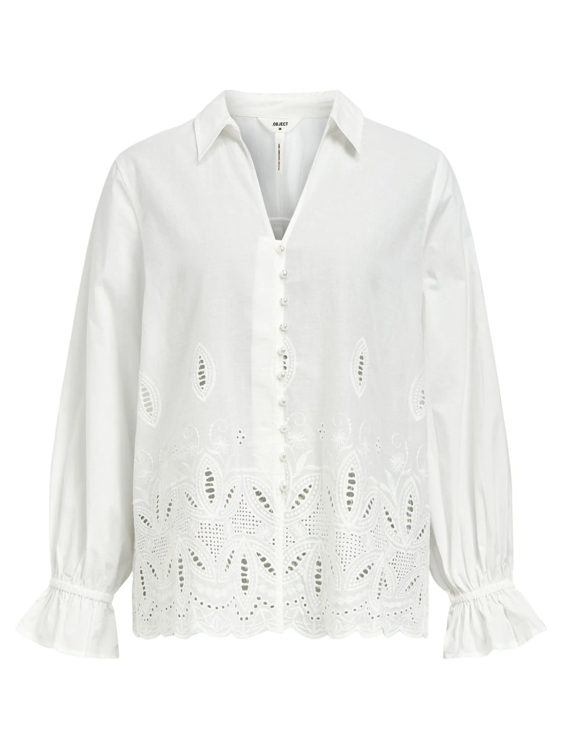 BRODERIE ANGLAISE OVERHEMD