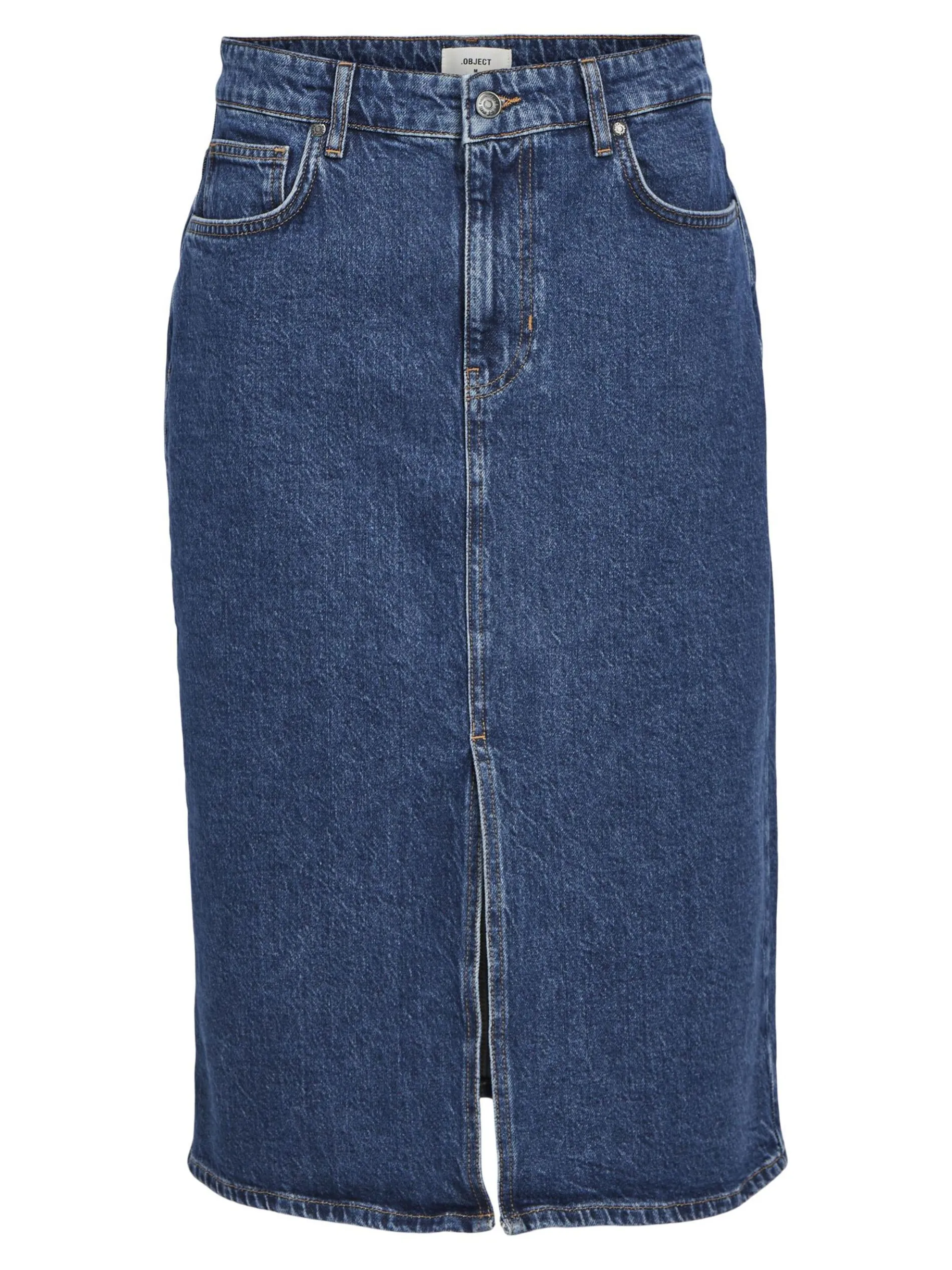 DENIM MIDDELLANGE ROK