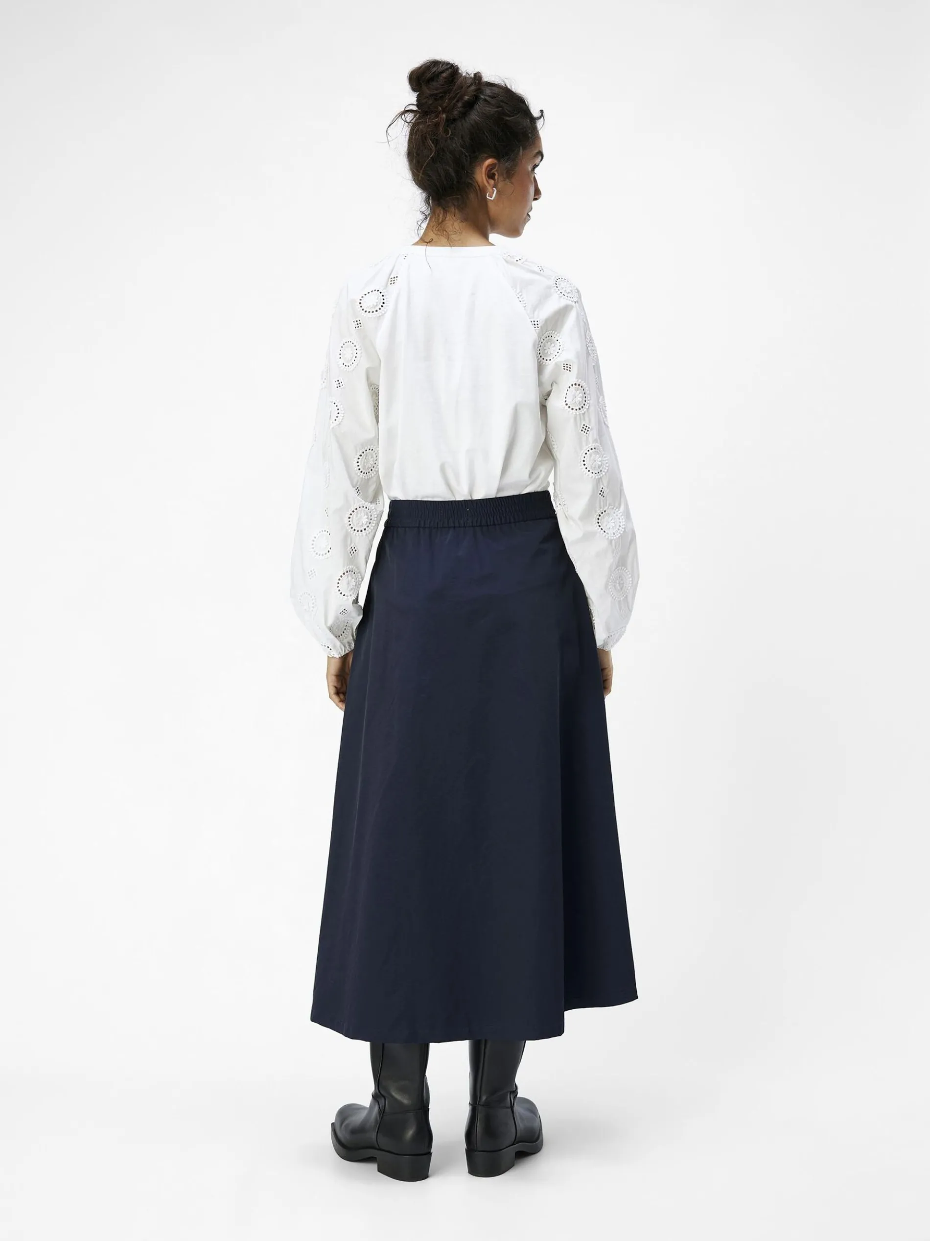 HIGH-WAIST MIDDELLANGE ROK