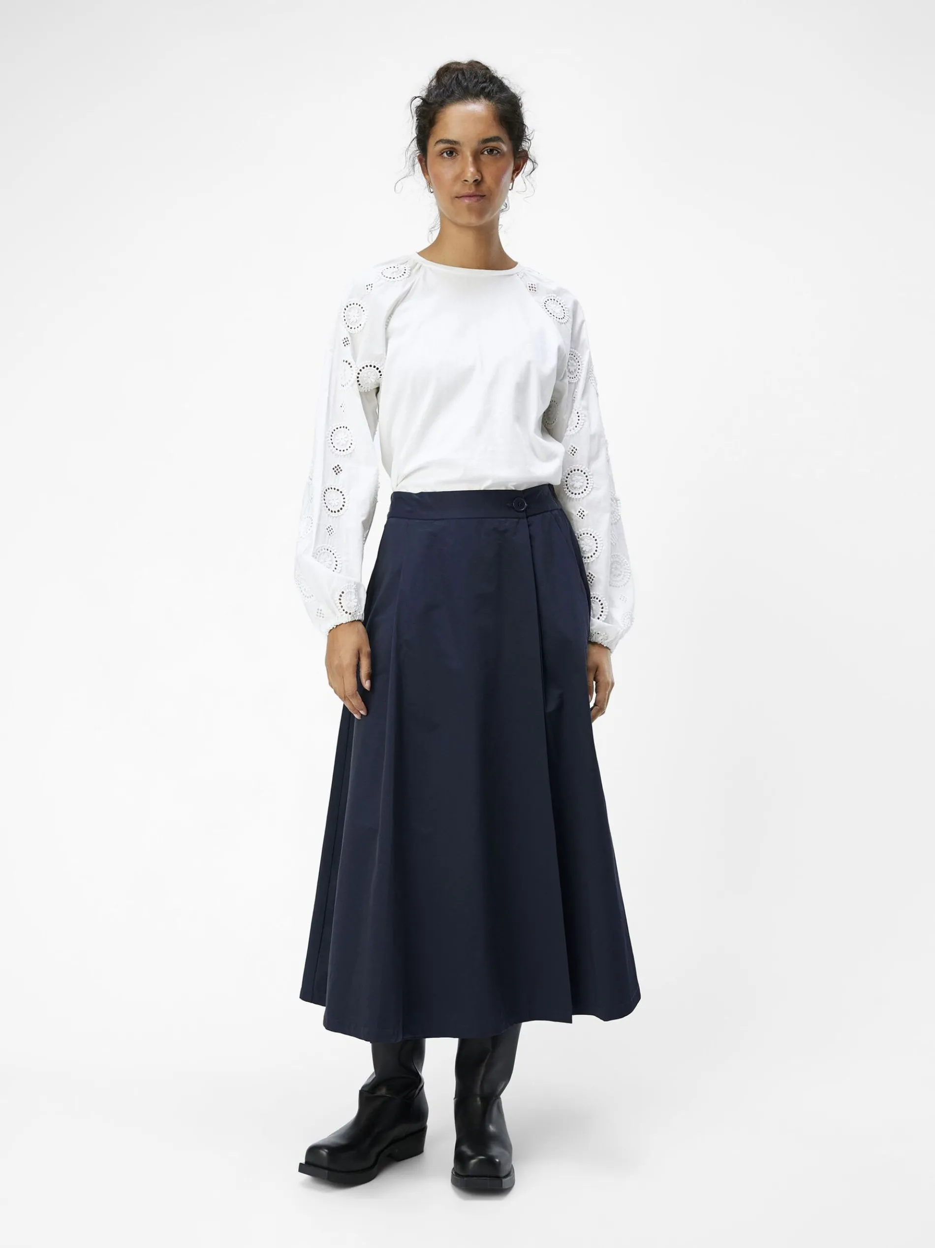 HIGH-WAIST MIDDELLANGE ROK