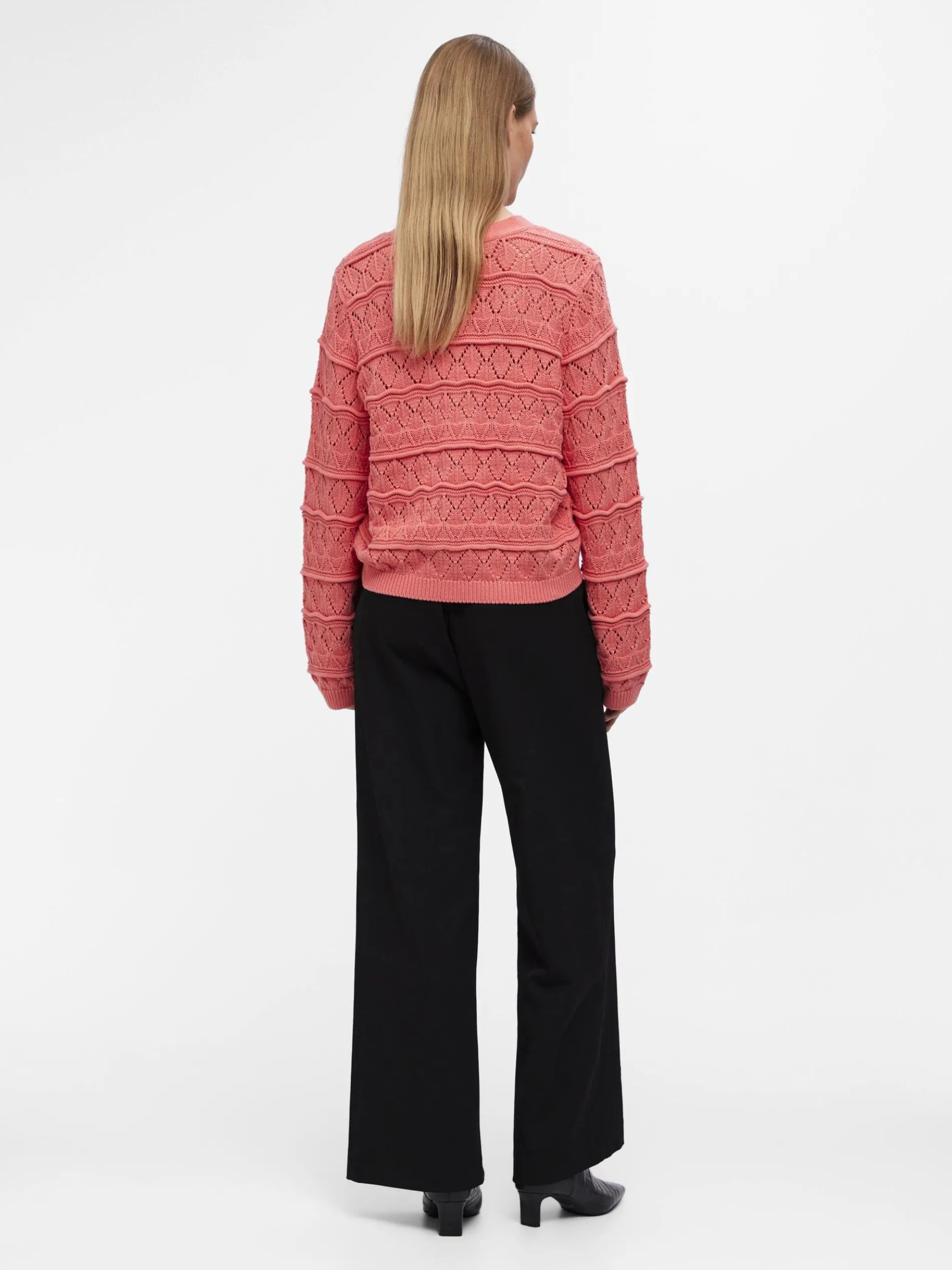 LANGE MOUWEN GEBREID VEST