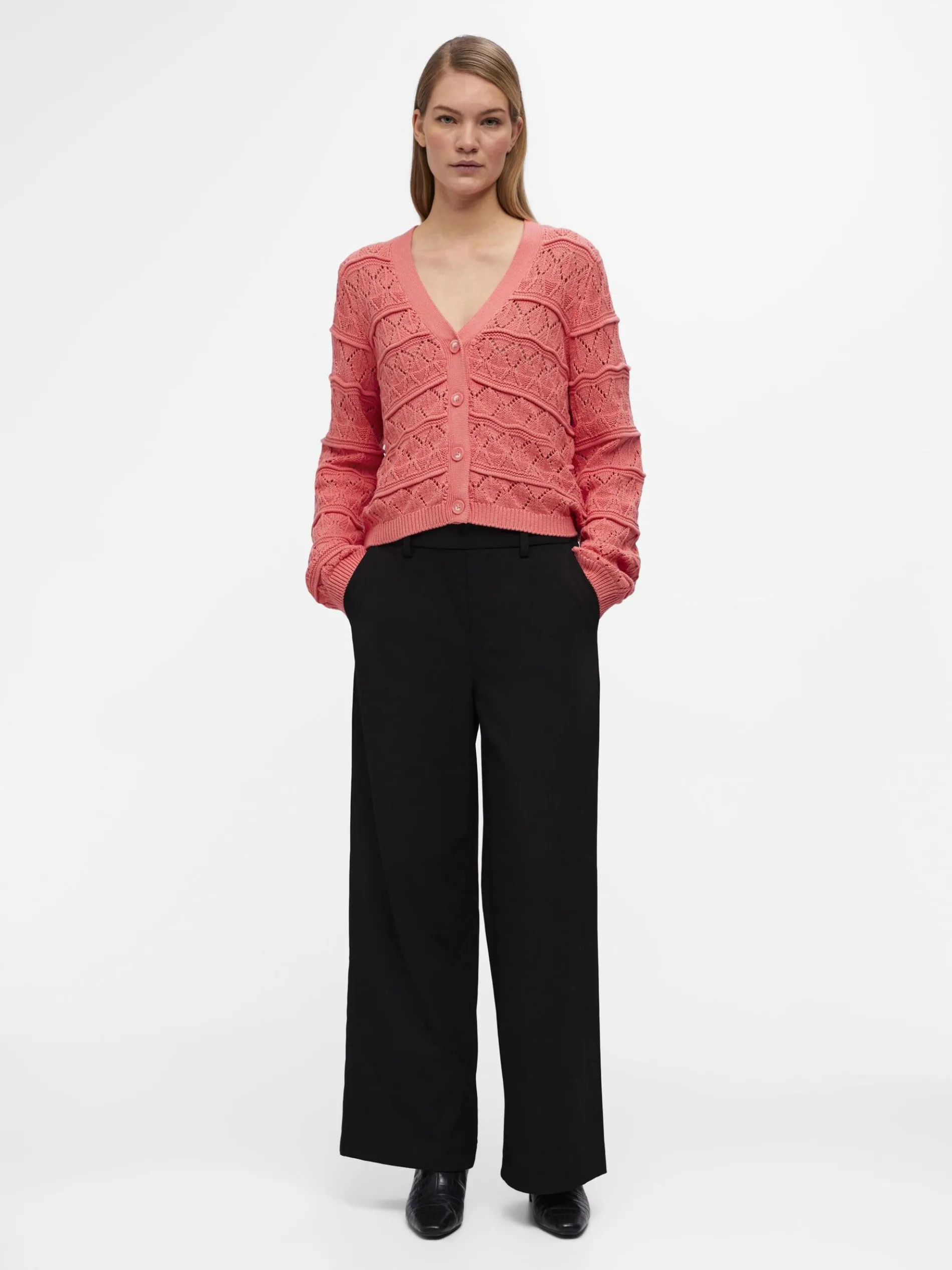 LANGE MOUWEN GEBREID VEST