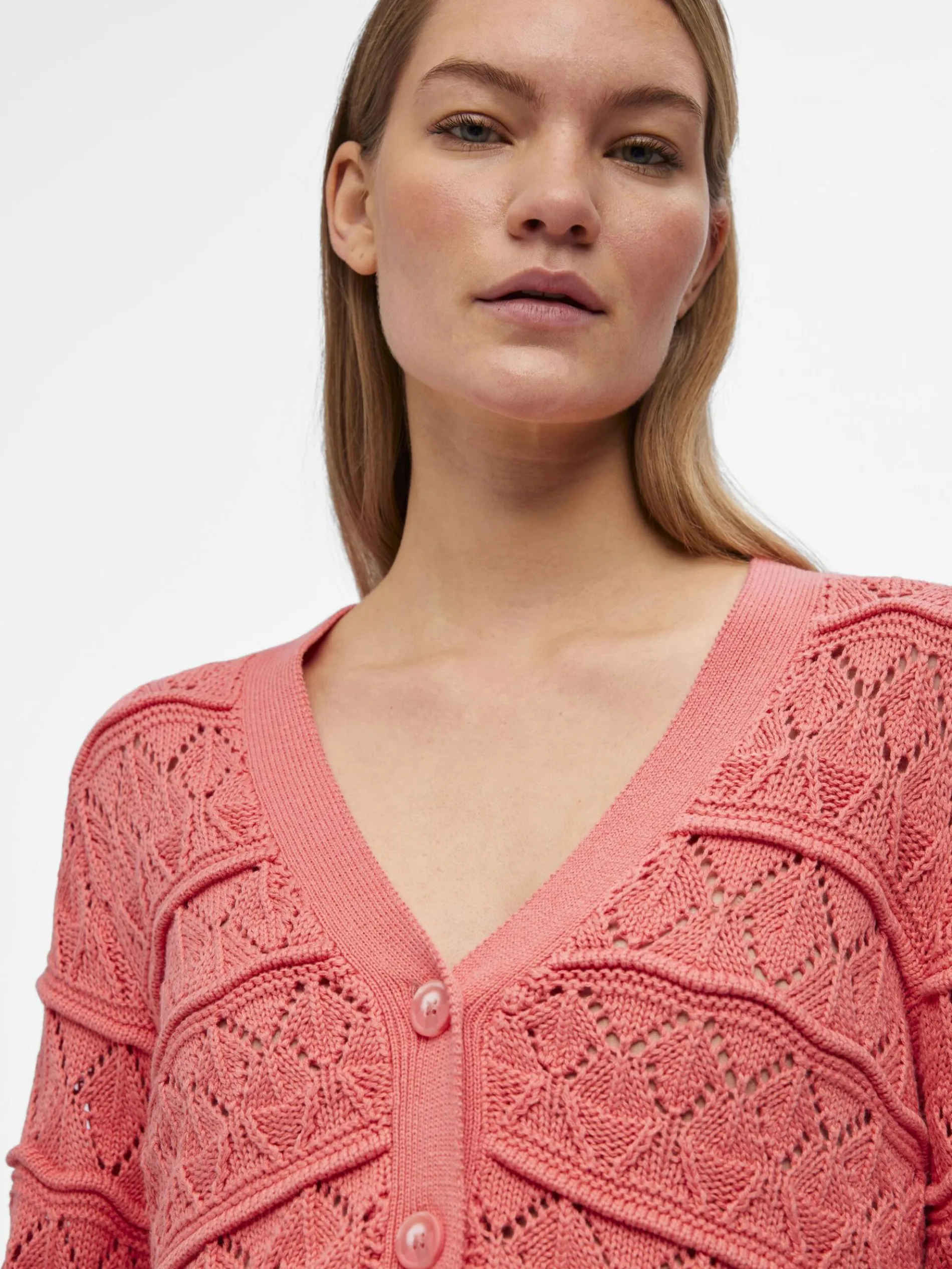 LANGE MOUWEN GEBREID VEST