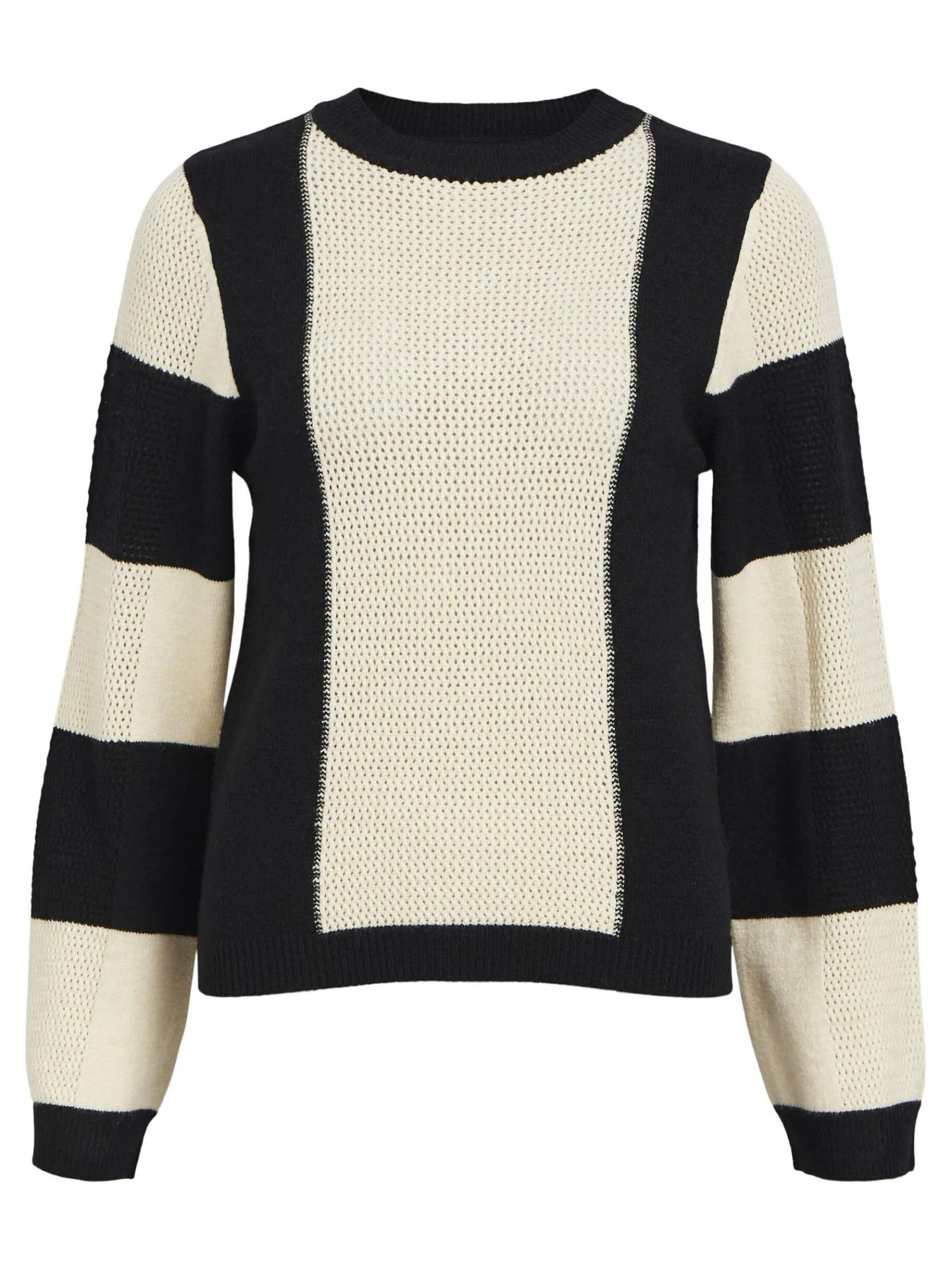 LANGE MOUWEN GEBREIDE TRUI