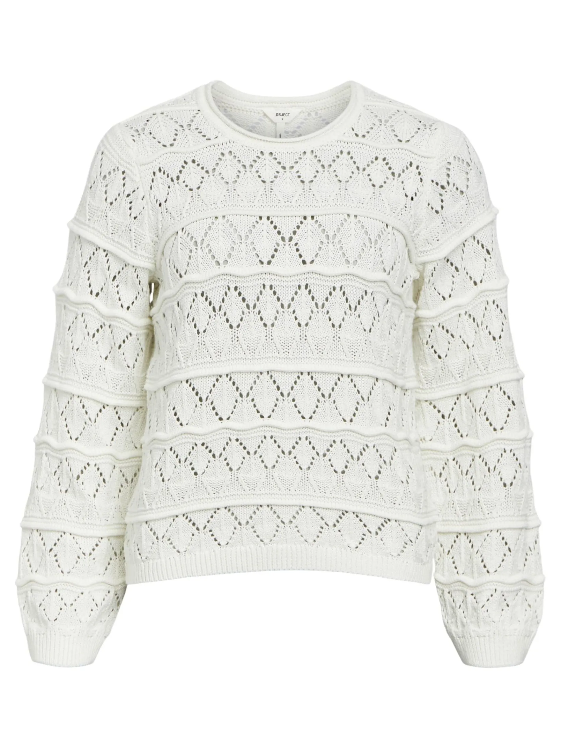 LANGE MOUWEN GEBREIDE TRUI