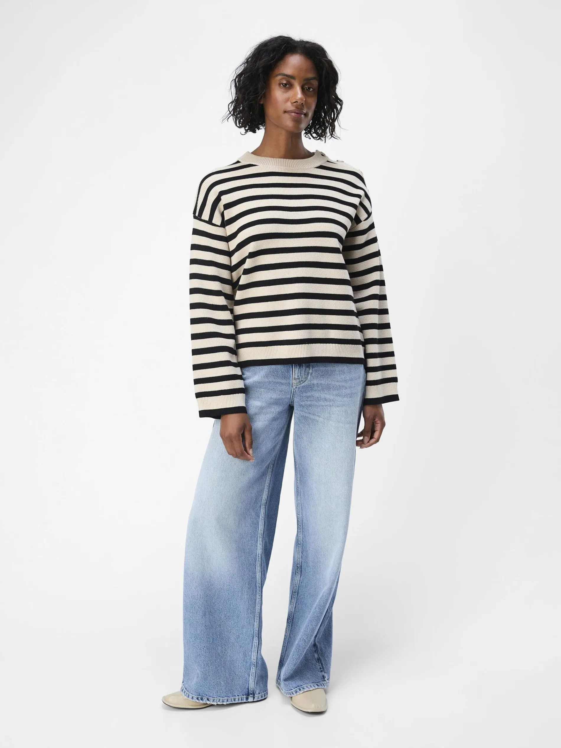 LOOSE FIT GEBREIDE TRUI