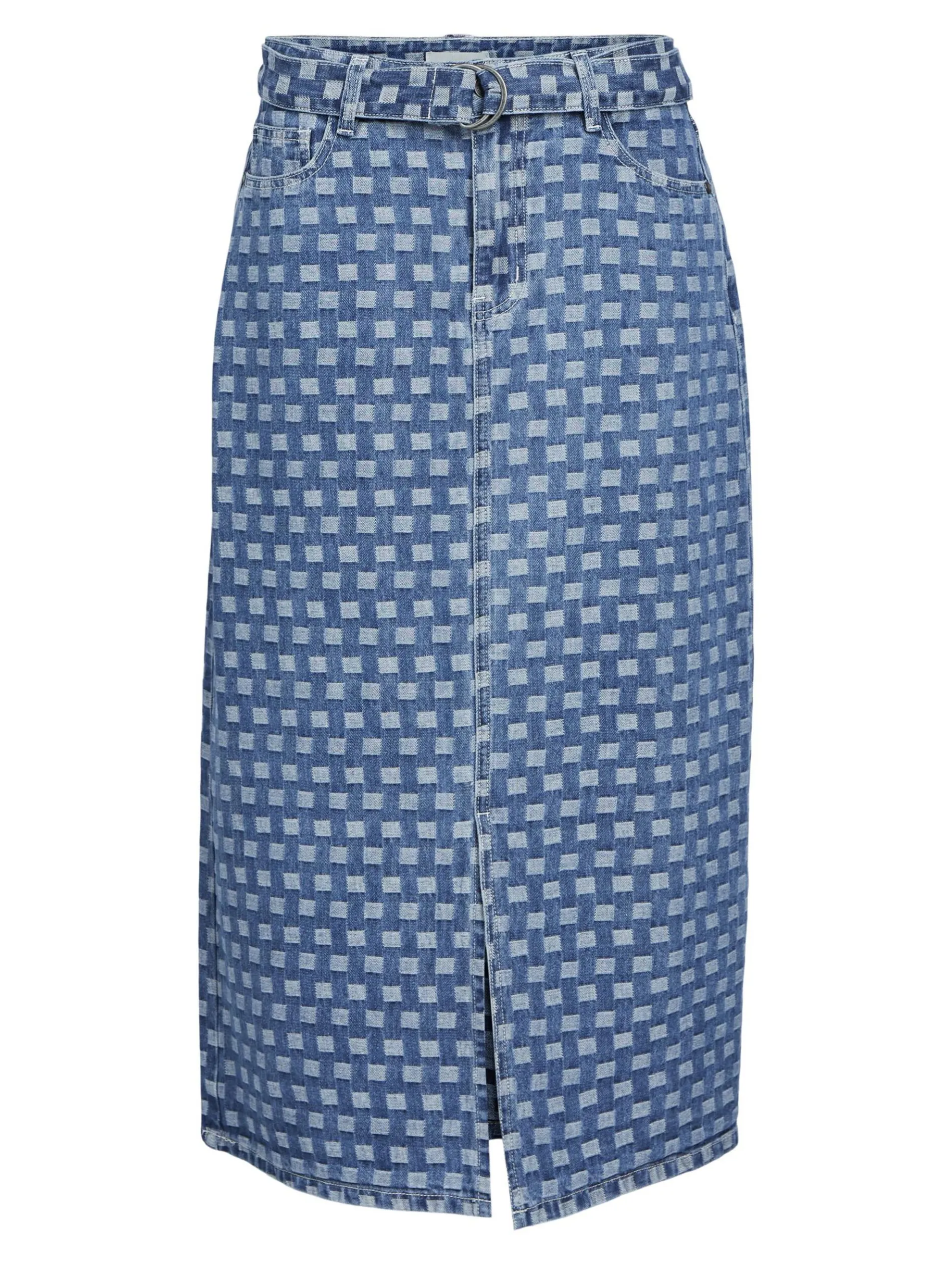 MET PATROON DENIM ROK