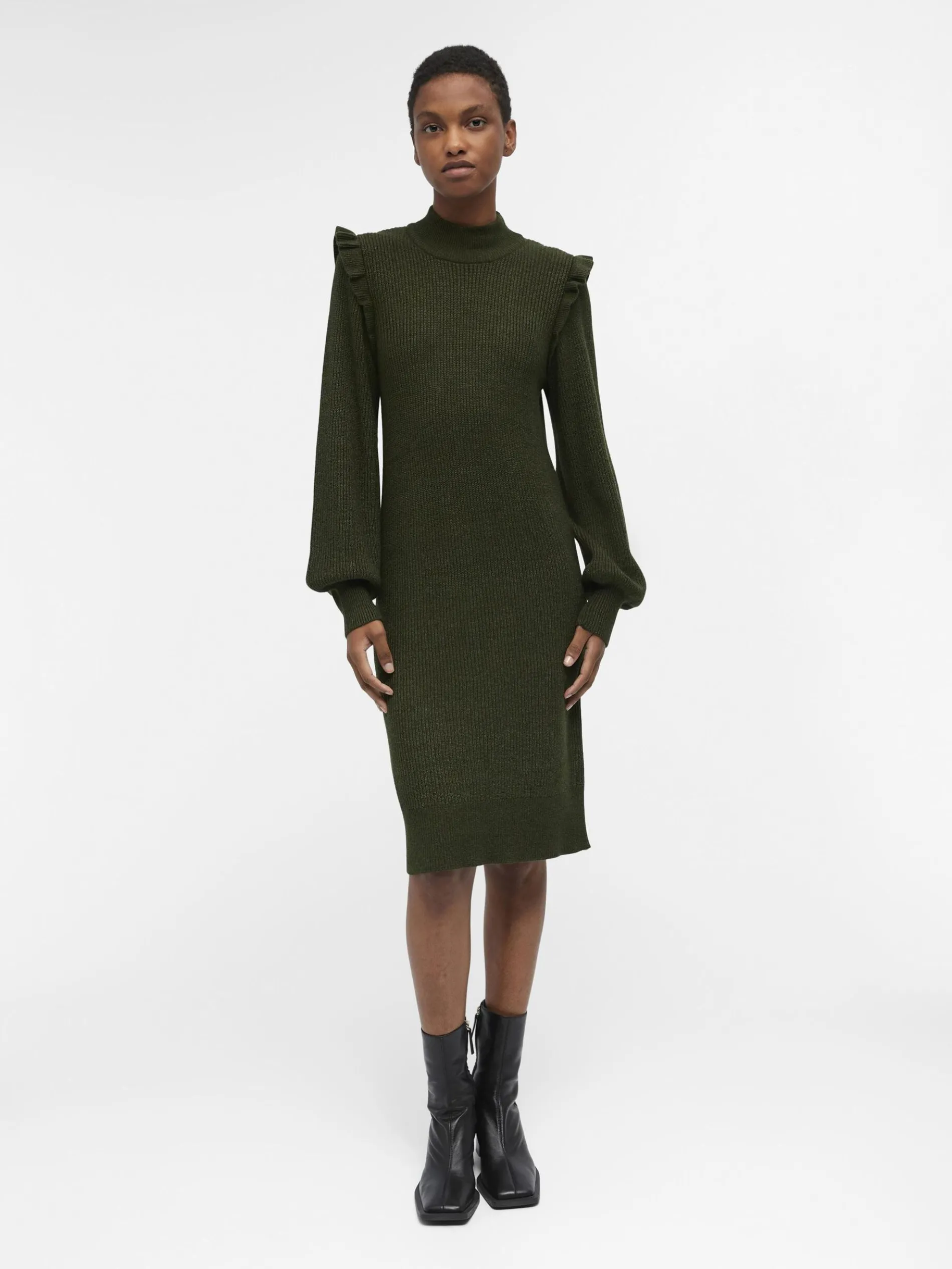 OBJMALENA GEBREIDE JURK